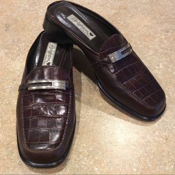 BRIGHTON “JODI” LEATHER MULES - Picture 1 of 9